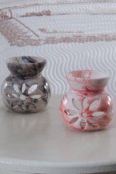 Mood | Pembe | Seramik El Yapımı Buhurdanlık | Mumluk | Dekoratif Buhardanlık - 3