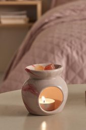 Mood | Pembe | Seramik El Yapımı Buhurdanlık | Mumluk | Dekoratif Buhardanlık - 4