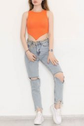 Üçgen Askılı Bluz Oranj - 11101.1567. - 2