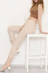 Beli Lastikli Pantolon Taş - 20819.683. - 2