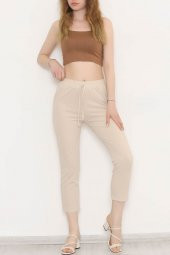 Beli Lastikli Pantolon Taş - 20819.683. - 6