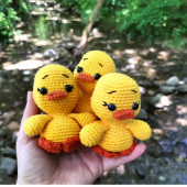Amigurumi sevimli Civciv Ördek Yavruları oyuncak minik hayvanlar hediyelik bebek oyuncakları - 1