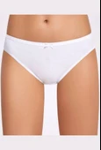Fiyonklu Beyaz Kadın Bikini Külot   3 Adet - 3