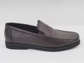 KAHVE CİLT HAKİKİ DERİ ERKEK CASUAL AYAKKABI - 1