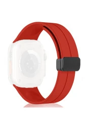 Apple Watch 4 ile uyumlu Kordon 42mm Katlanabilir Mıktanıslı Tokalı Ethereal Spor Kayış Kordon thumbnail 1