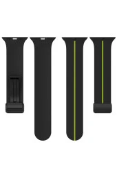 Apple Watch 6 Ile Uyumlu 42-44mm Katlanabilir Mıktanıslı Tokalı Infatuation Spor Kayış thumbnail 5