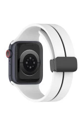 Apple Watch 4 Ile Uyumlu 42-44mm Katlanabilir Mıktanıslı Tokalı Infatuation Spor Kayış thumbnail 3