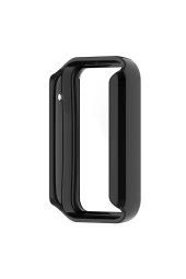 Xiaomi Mi Band 7 Pro Ile Uyumlu Sert Pc Kasa Koruma Watch 5 Ile Uyumlu Gard Çerçeve Siyah thumbnail 1