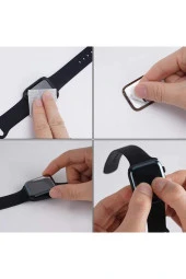 Apple Watch Ultra Ile Uyumlu 49mm Pmma Pet Dungeon Pet Saat Ekran Koruyucu Siyah - 2