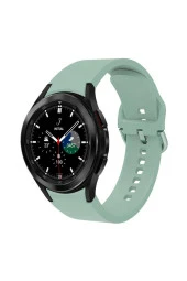 Galaxy Watch 5 Pro Ile Uyumlu 10 Kademeli Colorfull Esnek Spor Silikon Kordon Açık Yeşil thumbnail 1