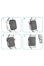 Apple Watch Ultra Ile Uyumlu Kordon 49mm Transparan Wanderlust Spor Saat Kayış Seffaf thumbnail 3