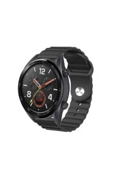 Huawei Watch 3 Pro Ile Uyumlu Dalgalı Quintessential Kabartma Quintessential Kordon Turuncu thumbnail 4