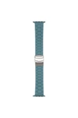 Apple Watch 3 Ile Uyumlu Kordon 38-40mm Metal Toka Delikli Ayarlanabilir Panoply Silikon Kayış - 2