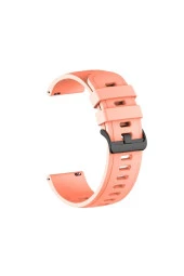 Galaxy Watch S4 Ile Uyumlu Kordon 46 Mm Solid Color Spor Kayış Termoplastik Ent Kaliteli Açık Pembe thumbnail 1