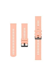 Galaxy Watch S4 Ile Uyumlu Kordon 46 Mm Solid Color Spor Kayış Termoplastik Ent Kaliteli Açık Pembe thumbnail 3