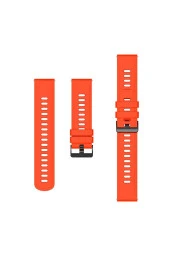 Huawei Watch Gt3 Ile Uyumlu Kordon (42mm) Solid Color Spor Kayış Termoplastik Ent Kaliteli Portakal thumbnail 3