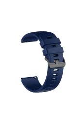 Galaxy Watch S4 Ile Uyumlu Kordon 46 Mm Solid Color Spor Kayış Termoplastik Ent Kaliteli Lacivert thumbnail 1