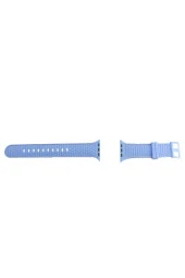 Apple Watch 4 Ile Uyumlu Delikli Vlahovic 38-40mm Dikişli Tokalı Kordon Lila - 2