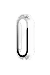 Xiaomi Mi Band 7 Ile Uyumlu Hard Case Anti Shock Ekran Korumalı Solitude Kayış Şeffaf - 1