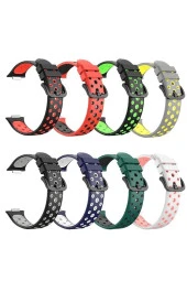 Huaweı Watch Fit 2 Ile Uyumlu Kayış Delikli Esnek Tokalı Wanderlust Spor Kordon Siyah-kırmızı thumbnail 5