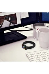 Xiaomi Redmi Smart Band Pro Ile Uyumlu Saat Kayışı Ent Kaliteli Spor Saat Termoplastik Kırmızı thumbnail 3