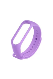 Xiaomi Mi Band 6 Ile Uyumlu Saat Kayışı Ent Kaliteli Spor Saat Termoplastik Kordon Lila thumbnail 1