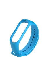 Xiaomi Mi Band 7 Uyumlu Saat Kayışı Ent Kaliteli Spor Saat Termoplastik Kordon Mavi thumbnail 1