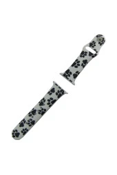 Watch 4 Ile Uyumlu Renkli White Black Cow Desenli 42-44mm Spor Kayış Kordon thumbnail 3
