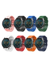 Huawei Watch Gt 3 Pro Ile Uyumlu 46mm Frontier Airlines 15 Kademeli Kayış Kordon Yeşil thumbnail 4