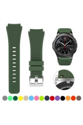 Huawei Watch Gt3 Pro Ile Uyumlu 46 Mm Classic Frontier Kayış Kordon Gri thumbnail 4