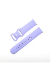 Apple Watch 3 Ile Uyumlu Kayış Yumuşak Çift Tokalı 38-40mm Termoplastik Kordon Lila thumbnail 1