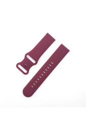 Apple Watch 4 Ile Uyumlu Kayış Yumuşak Çift Tokalı 38-40mm Termoplastik Kordon Mor - 4