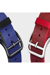 Apple Watch 3/4/5/6 Ile Uyumlu 38mm Kayış Inaki Metal Alaşım Toka Hasır Kordon Kansas Uyumlu thumbnail 5