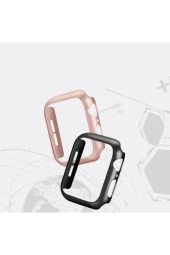 Watch 7 Uyumlu 41mm Için Tpu Çerçeveli Ekran Koruyuculu Ön Çerçeve Kılıf Gümüş thumbnail 3