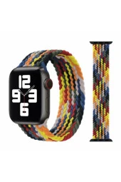 Apple Watch 38mm Uyumlu Kayış Spor Loop Kordon Small Rainbow Multin - 2