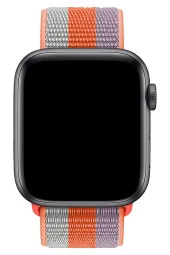 Apple Watch 42mm Uyumlu Kayış Spor Loop Kordon Nota Turuncu thumbnail 3