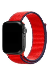 Apple Watch 42mm Uyumlu Kayış Spor Loop Kordon Carnelian thumbnail 1