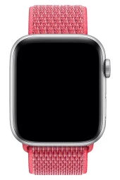 Apple Watch 42mm Uyumlu Kayış Spor Loop Kordon Frambuaz thumbnail 3