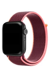 Apple Watch 42mm Uyumlu Kayış Spor Loop Kordon Akik thumbnail 1