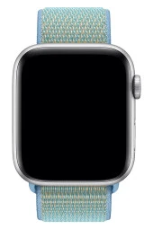 Apple Watch 42mm Uyumlu Kayış Spor Loop Kordon Mavi Kantaron thumbnail 3