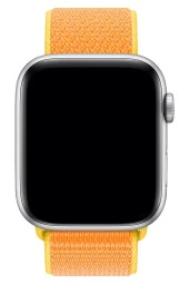 Apple Watch 44mm Uyumlu Kayış Spor Loop Kordon Güneş Sarısı thumbnail 3