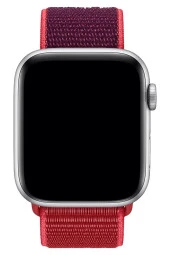 Apple Watch 38mm Uyumlu Kayış Spor Loop Kordon Karmen Kırmızı - 3