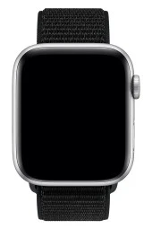 Apple Watch 38mm Uyumlu Kayış Spor Loop Kordon Kırçıllı Siyah - 3