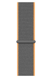Apple Watch 42mm Uyumlu Kayış Spor Loop Kordon Kaya Turuncu thumbnail 2