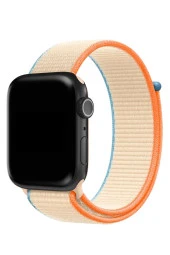 Apple Watch 38mm Uyumlu Kayış Spor Loop Kordon Moonstone thumbnail 1
