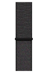 Apple Watch 44mm Uyumlu Kayış Spor Loop Kordon Kırçıllı Siyah thumbnail 2