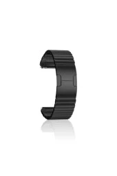 Xiaomi Amazfit Gtr 47mm Uyumlu Kordon Mat Metal Kayış Siyah - 1