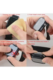 Apple Watch 42mm Için Tpu Çerçeveli Ekran Koruyuculu Ön Çerçeve Kılıf Gümüş thumbnail 2