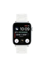 Apple Watch 40mm Metal Seramik Kordon Beyaz - 1