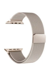 Apple Watch Için 42mm Mıknatıslı Metal Kayış Kordon Rose Gold thumbnail 1